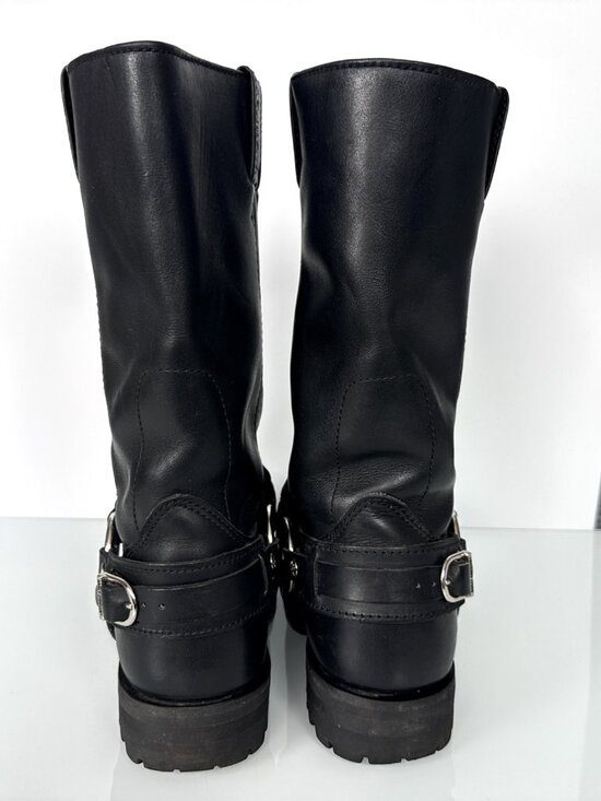 Harley-Davidson Bar Sentry Flame Harness Boot Men\'s 9 Black Leather main image 12